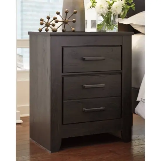 Brinxton Nightstand - Black - Signature Design by Ashley image {1}