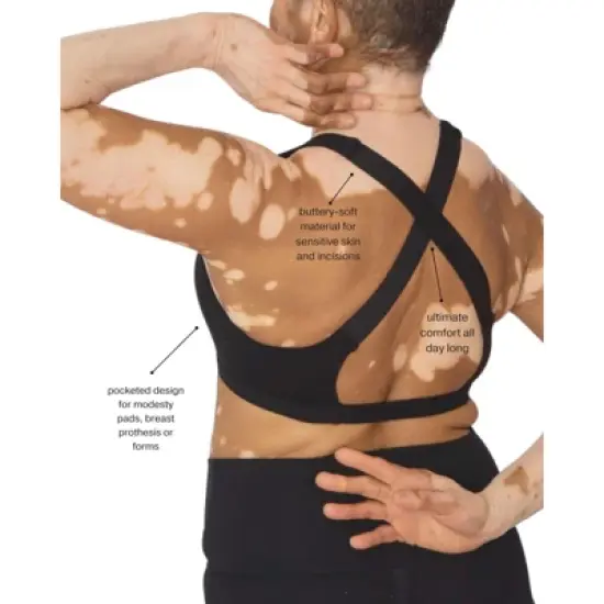 AnaOno Women's Niya Post-Surgery Recovery Pullover Lounge Bra  image {5}