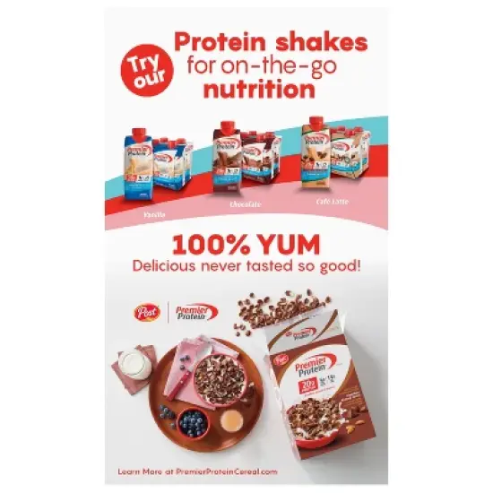 Post Premier Protein Mixed Berry Cold Cereal - 9oz image {1}