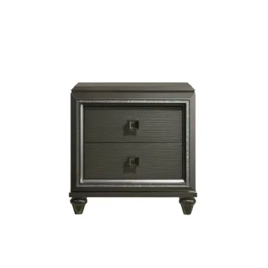 Faris 2 Drawer Nightstand Black - Picket House Furnishings image {1}