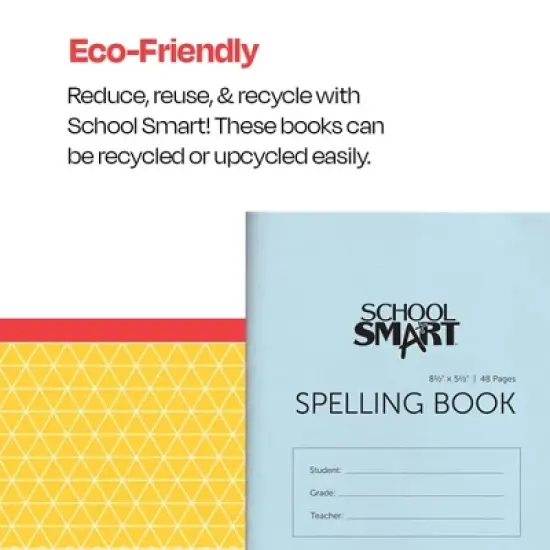 School Smart Spelling Blank Book, 5-1/2 x 8-1/2 Inches, 48 Pages, Pack of 24 image {4}