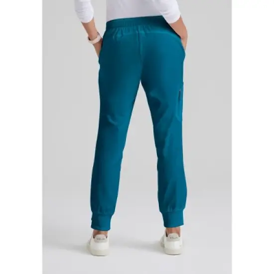 Grey's Anatomy by Barco Classic Women's Kira 5-Pocket Mid-Rise Jogger Scrub Pant image {3}