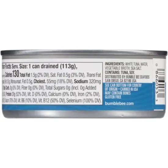 Bumble Bee Solid White Albacore Tuna in Water - 5oz image {3}