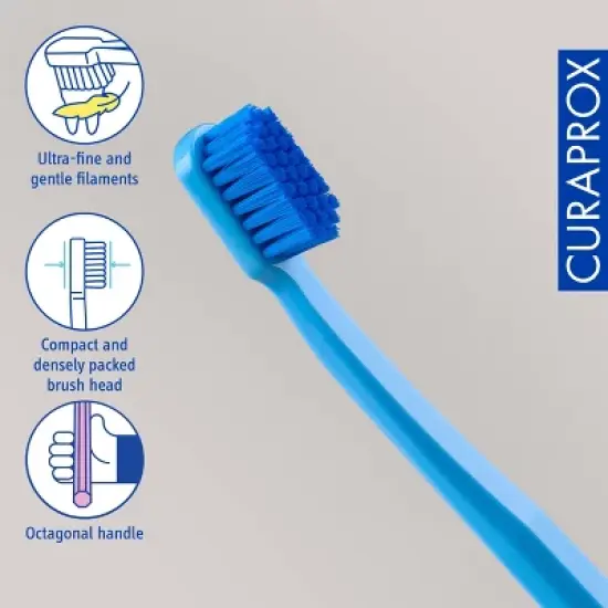 Curaprox CS 5460, Ultra Soft Toothbrush for Gentle and Powerful Daily Cleaning image {3}