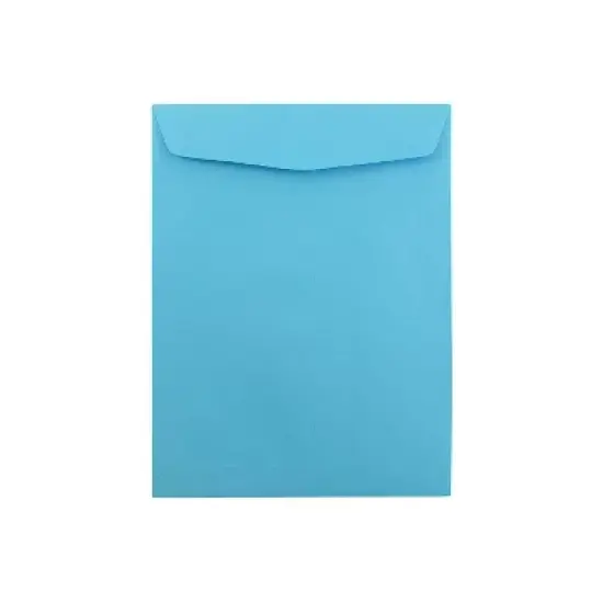 JAM Paper Open End Catalog Envelope 9" x 12" Blue 100/Box (80386) image {4}