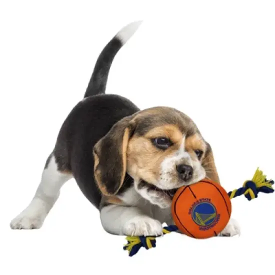 NBA Golden State Warriors Basketball Rope Toy image {1}