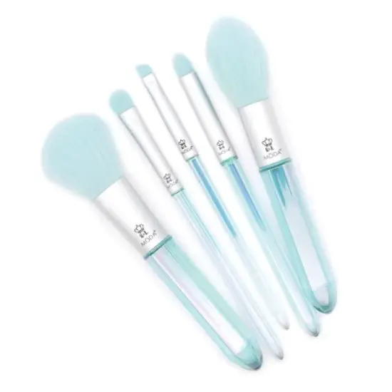 MODA Brush Mythical Crystal 5pc Makeup Brush Set, Includes Powder, Shadow, and Smoky Eye Makeup Brushes image {2}