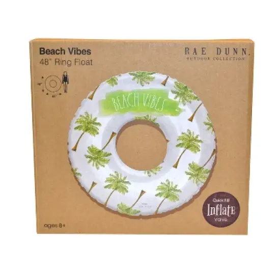 CocoNut Outdoor Rae Dunn 48" Ring Pool Float image {3}