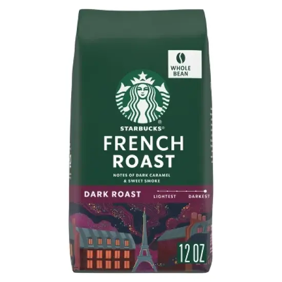 Starbucks French Roast Dark Roast Whole Bean Coffee - 12oz image {5}