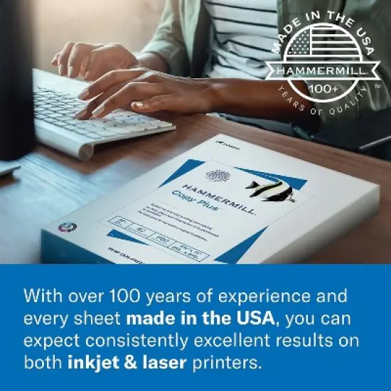 Hammermill Premium Laser Print 11" x 17" Multipurpose Paper 24 lbs. 98 Brightness 500/Ream (104620) image {6}
