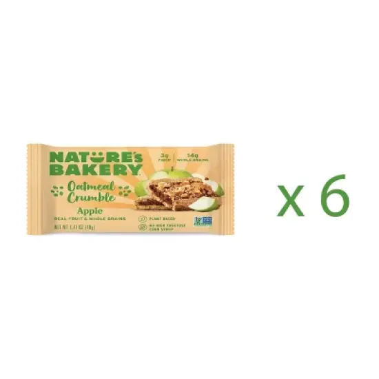 Nature's Bakery Apple Crumble Bar - 8.46oz/6ct image {2}