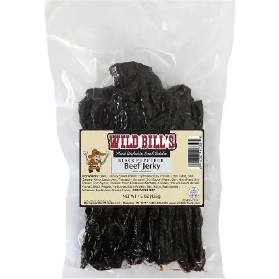 Wild Bill's Black Peppered Beef Jerky Strips, 30-Count, 15-Ounce image {4}