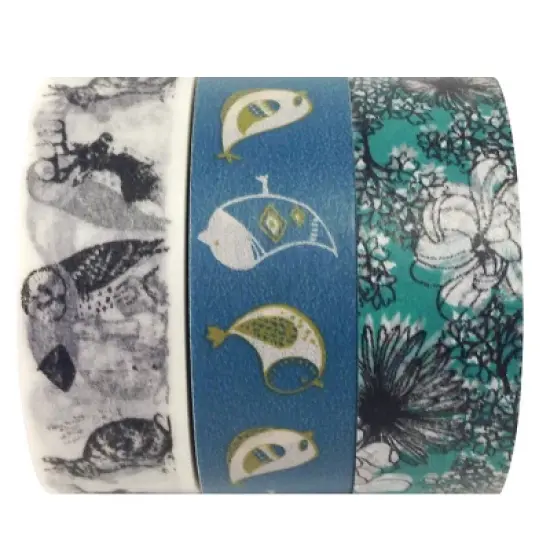 Wrapables Washi Tape (Set of 3) image {16}