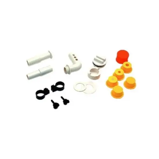 Swimline Hydro Tools Floating Fountain Universal Adapter Kit for Swimming Pools 14pc  4" - White/Yellow image {1}