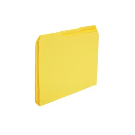 MyOfficeInnovations File Folders 3-Tab Letter Size Yellow 24/Pack (659800) image {5}