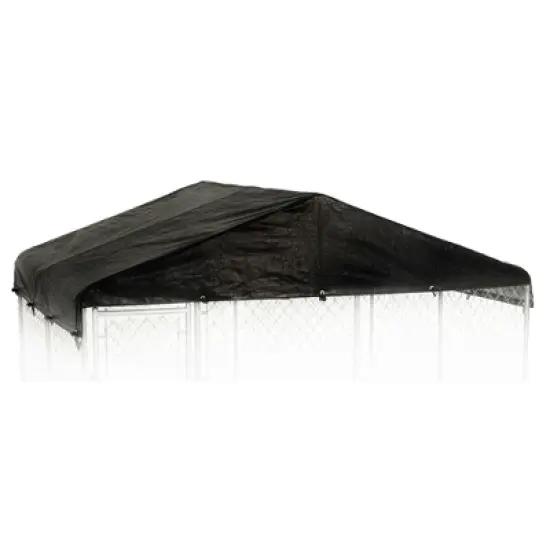 WeatherGuard 10' x 10' Outdoor Kennel Enclosure Waterproof Roof Cover (4 Pack) image {1}