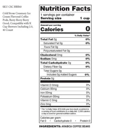 Cold Stone Creamery Ice Cream, Berry Berry Berry Good, Keurig 2.0 , 40 Count image {2}