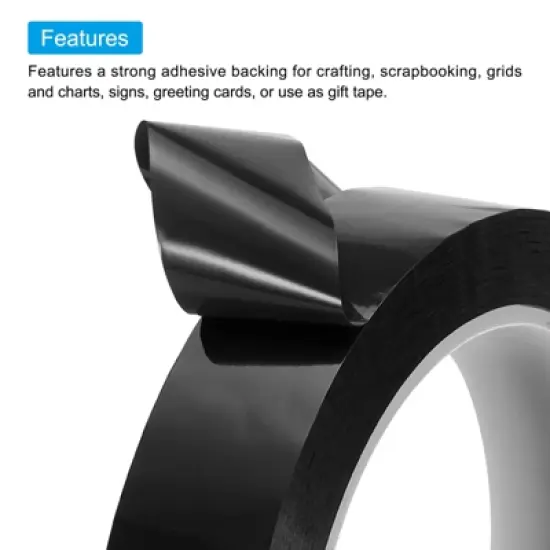 Unique Bargains Adhesive Versatile DIY Craft Highlight Graphic Chart Marking Tape 72 Yards 2 Pcs image {2}