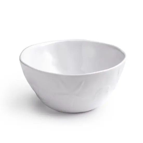 Q Home | Sea Life White 6" Melamine Personal Bowl, Set of 4 image {1}