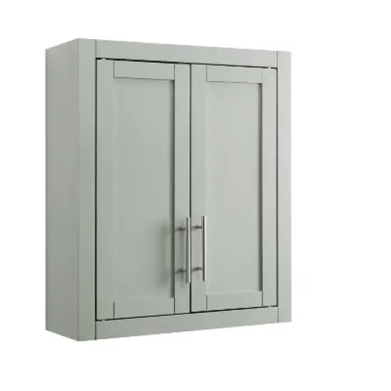 Savannah Wall Cabinet Gray - Crosley image {5}