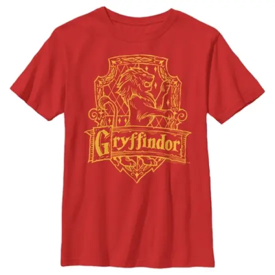 Boy's Harry Potter Gryffindor Line Art Crest T-Shirt image {3}