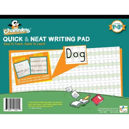 Channie's 5pk All-in-One Math, Handwriting & Cursive Workbooks - 1st-3rd Grades image {1}