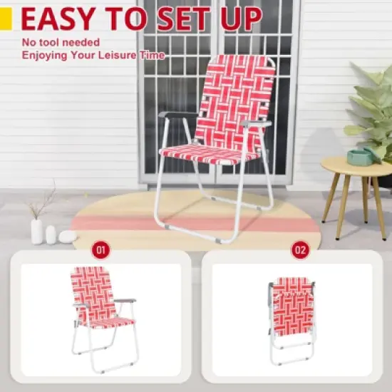 Karl Home Patio Metal Beach Chair(Set of 2) image {4}