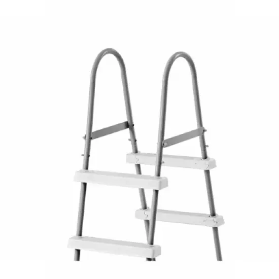 Intex Above Ground Steel Frame Swimming Pool Ladder + Pool Ladder Step Pad image {3}