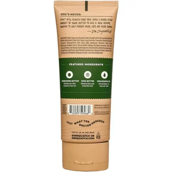 DR. SQUATCH Men's Natural Shave Butter - Pine Tar - 6 fl oz image {1}