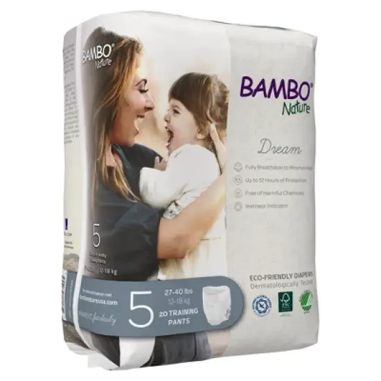 Bambo Nature Dream Unisex Training Pants, Size 5 image {2}