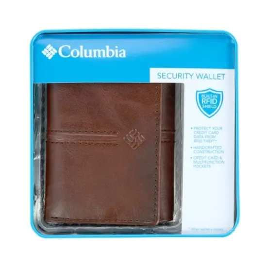 Columbia Men's RFID Protected Trifold Wallet with Double Row Stitching image {3}