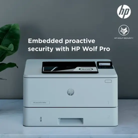 HP LaserJet Pro 4001n Laser Printer, Black And White Mobile Print Up to 80,000 image {5}