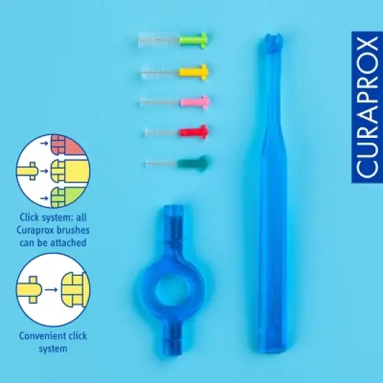Curaprox CPS Prime Start Mixed Set, Interdental Brush Starter Kit for Gentle and Effective Between-Teeth Cleaning image {2}