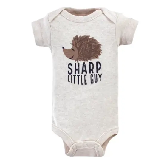Touched by Nature Baby Boy Organic Cotton Preemie Layette 4pc Set, Hedgehog, Preemie image {3}