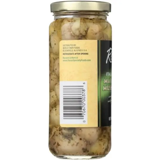 Reese Italian Herb Marinated Mushrooms - Case of 6/12 oz image {3}