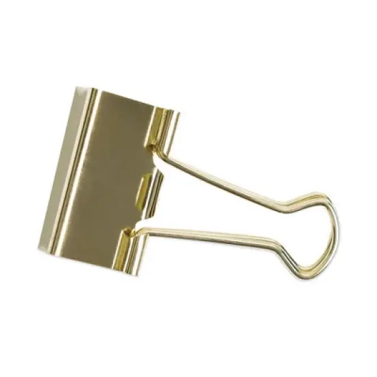 U Brands Binder Clips, Medium, Gold, 72/Pack image {5}