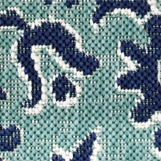 Blockprint Repeat Outdoor Rug - Threshold image {2}
