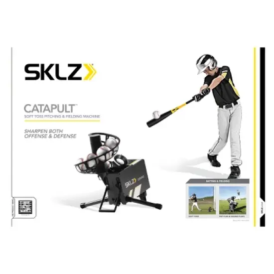 SKLZ Catapult Baseball Soft Toss Machine - Black/Yellow image {1}