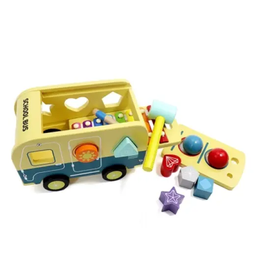 Leo & Friends School Bus Pound and Tap Bus Bench image {2}