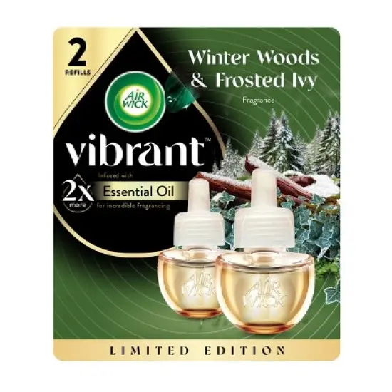 Air Wick Vibrant Scented Oil Air Freshener - Winter Woods & Frosted Ivy - 1.34 fl oz/2pk image {9}