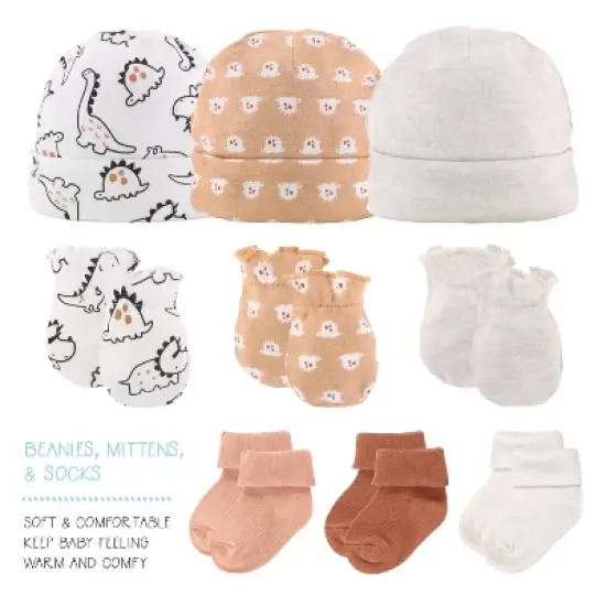 The Peanutshell Tiny Dino 16-Piece Layette Gift Set image {5}