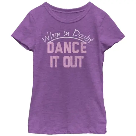 Girl's CHIN UP When in Doubt Dance it Out T-Shirt image {2}