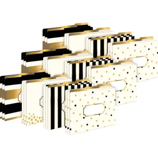 Barker Creek Gold 14pt Letter-Size File Folders Multi-Design Set 36 per Set: Stationery, Top Tab, 50 Sheet Capacity, 12"x9.5" image {3}