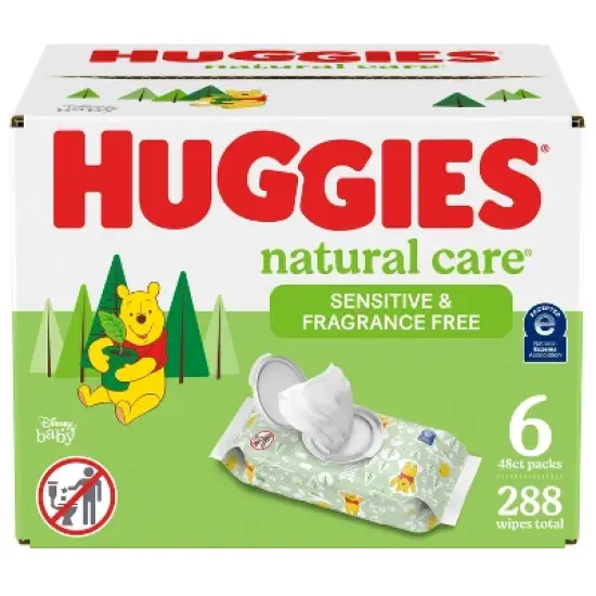 Huggies Natural Care Sensitive Unscented Baby Wipes (Select Count) image {12}