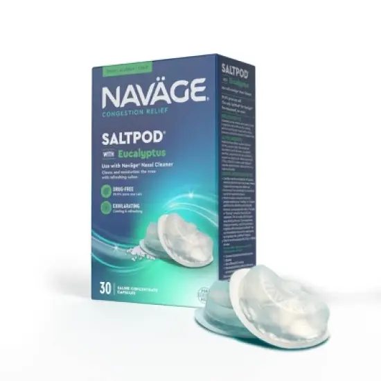 NAVAGE NASAL CARE Salt Pod - Eucalyptus - 30pk image {1}