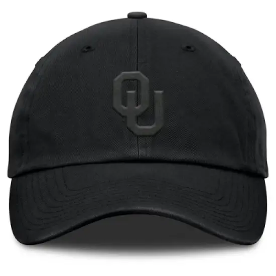 NCAA Oklahoma Sooners Unstructured Black Tonal Cotton Hat image {1}