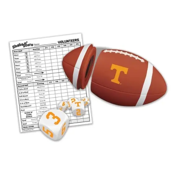 MasterPieces Officially Licsenced NCAA Tennessee Volunteers Shake N' Score Dice Game for Age 6 and Up image {2}