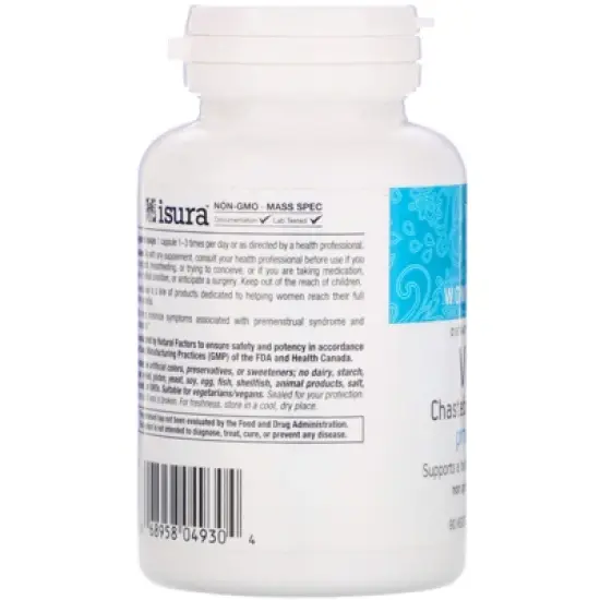 Natural Factors WomenSense&reg;, Vitex Chasteberry Extract, 80 mg, 90 Vegetarian Capsules image {2}