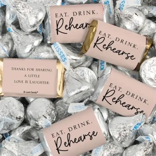 124 Pcs Wedding Rehearsal Dinner Candy Favors Miniatures Chocolate & Kisses (1.52 lbs) image {4}