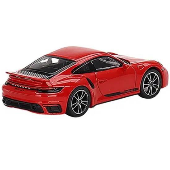 Porsche 911 Turbo S Guards Red with Black Stripes Limited Edition to 3000 pieces 1/64 Diecast Model Car by True Scale Miniatures image {2}